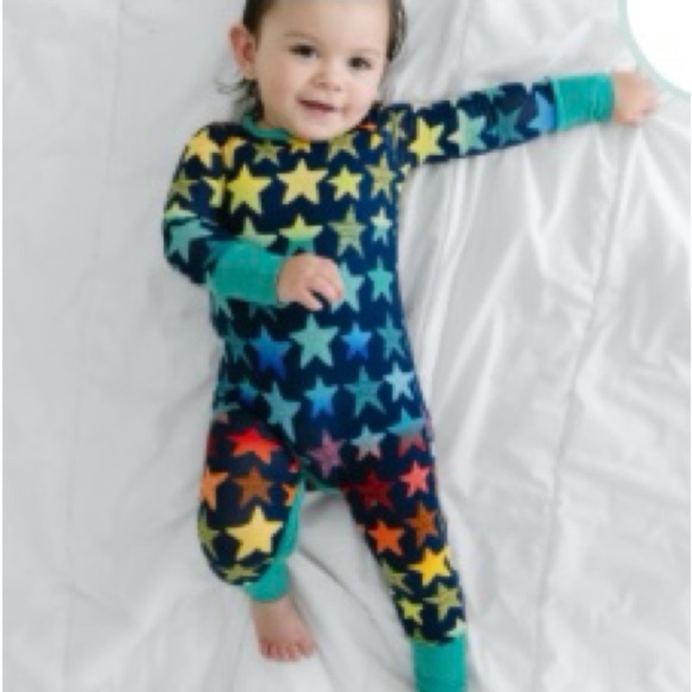 Little Sleepies Colorful Star Kids Footie